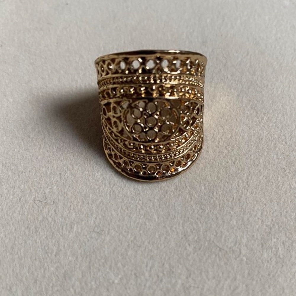 Gold Tone Statement Ring